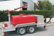 Передвижной блок для пены с резервуаром (1500 литров) с водопенным стволом